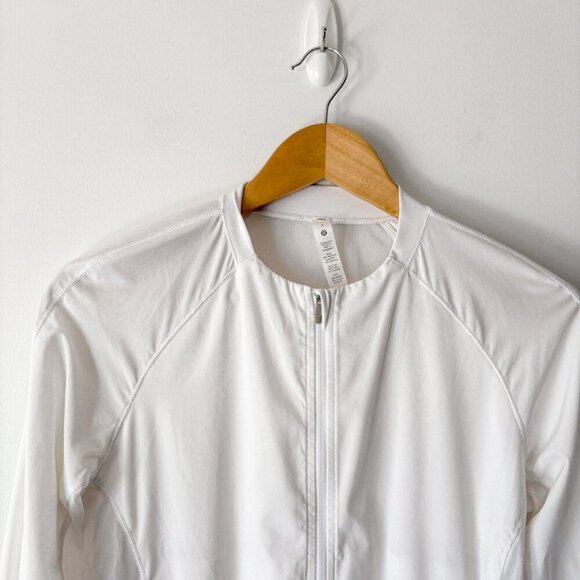 Lululemon Lightweight Running Jacket White Size 4 - Picture 6 of 9